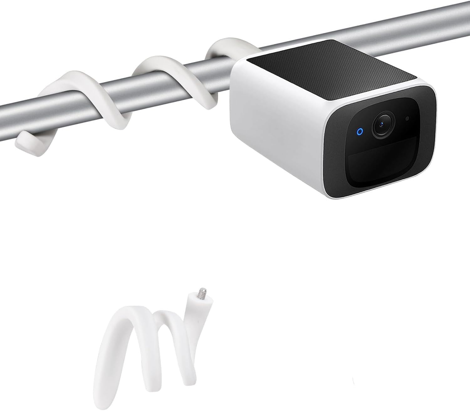 1Pack Flexible Twist Mount for Eufy Solocam S220/C210,Eufycam 2C/2C Pro,3/S330,Ring Stick up Cam & Ring Outdoor Cam Plus,Wyze,Nest,Gooseneck Mounting Bracket to Attach Your Camera Anywhere