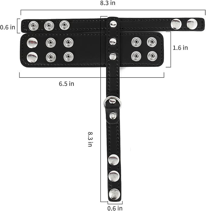 Cock Ring Bondage Rope with Leather Adjustable Chastity Belt Restraint Scrotum Set Reusable Ere-Ction BDSM Sex Toys for Enhanced Sensual Play and Intimate Exploration Male Sex Toys image number 6