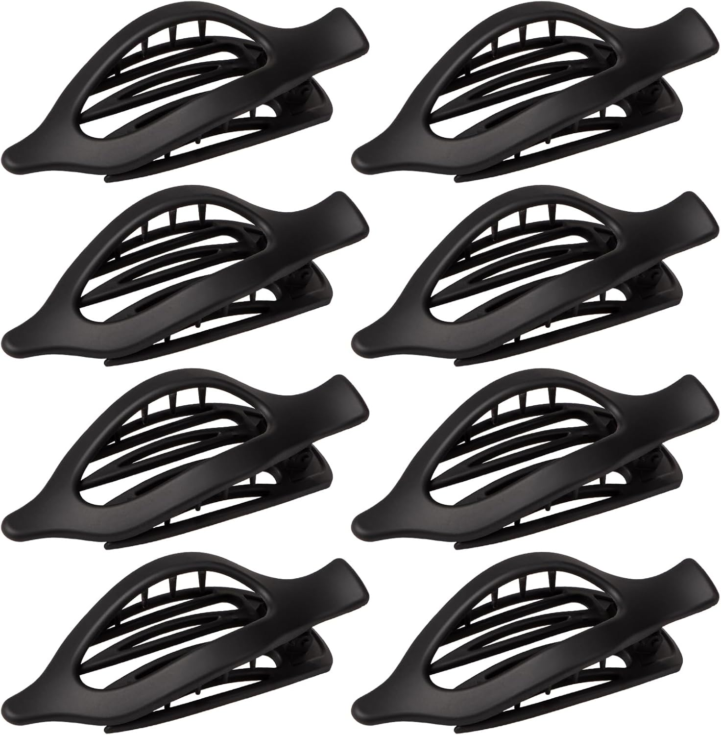 12 Pcs Flat Hair Clips for Women - 3 Styles Flat Claw Clips for Thin Thick Hair, Strong Hold Hair Accessories