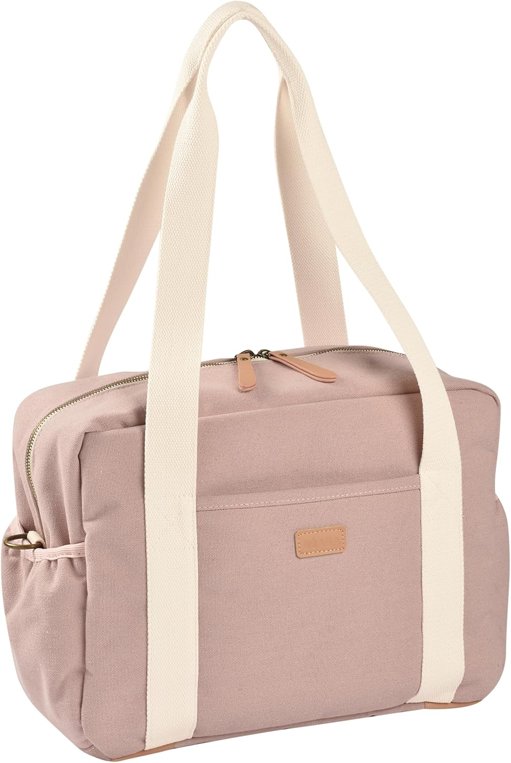 B&Eacute;ABA, Baby Changing Bag, Multiple Compartments, 10 Pockets, Zip Trolley Case, Shoulder Strap, Isothermal Bag, Changing Mat, Water-Repellent, Capacity 16L, Paris Bag, Pink - Pink image number 6