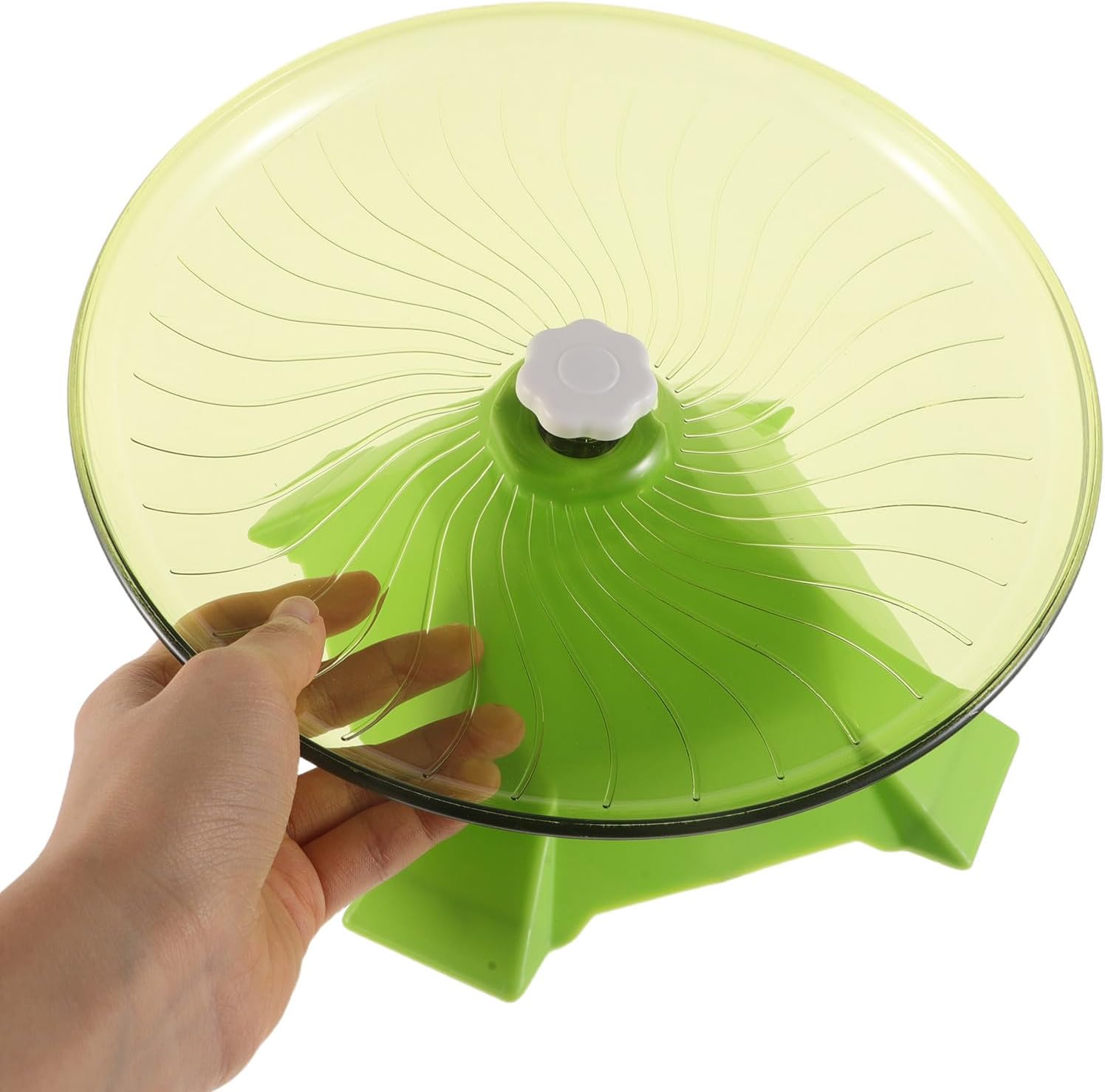 ARTSEWPLY Silent Hamster Wheel Flying Saucer Exercise Spinner for Small Pets Gerbils Mice Hedgehogs Safe Stable Design Compact Space-Saving Pet Running image number 1