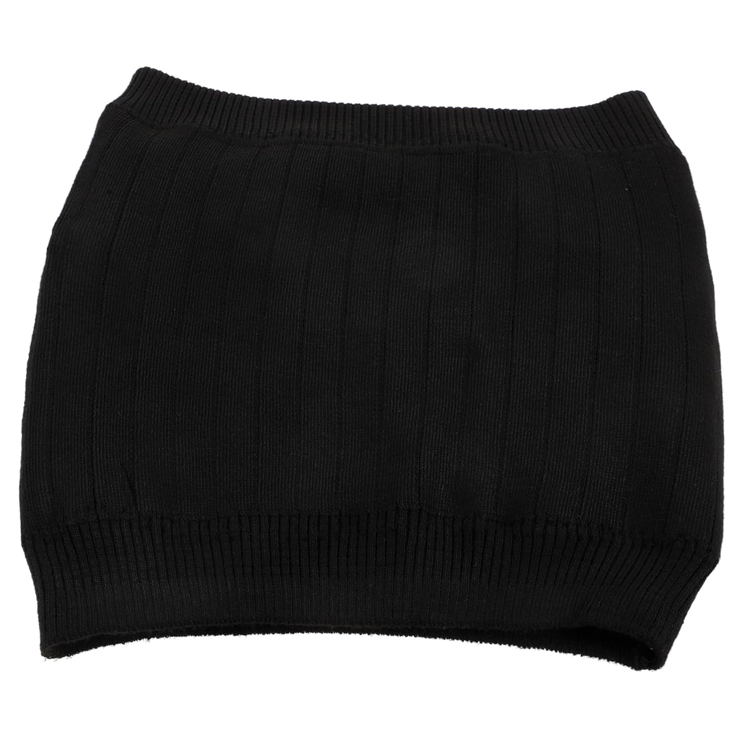 360&deg; Thickened Lamb Fleece Waist Belt Winter Waist Support Protector for Men Women, Wear-Resistant Kidney Band Full Plush, Black Thermal Stomach Warmer for Cold Weather image number 5