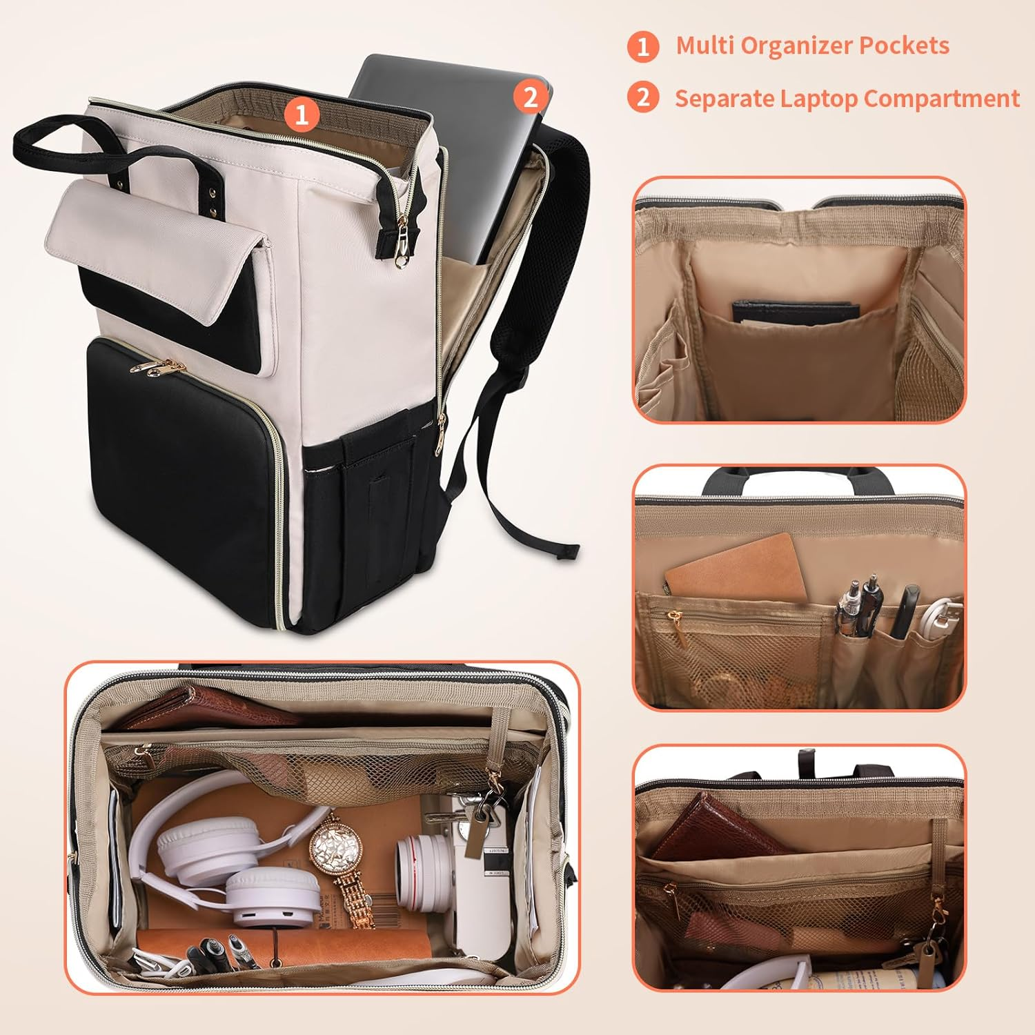 BERTASCHE Lunch Backpack for Women image number 3