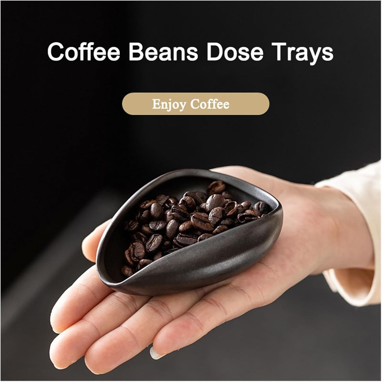 Coffee Beans Dosing Cup Trays Pottery Tea Separator Vessel Ceramic Measure Ware Espresso Bean Scoop Shovel Coffee Accessories ﻿(Color: J) image number 4