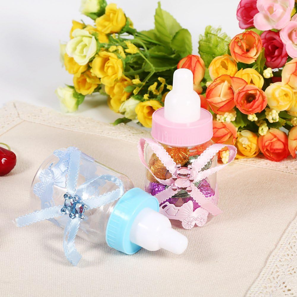 Candy Chocolate Bottle Baby 2 Colors 50Pcs Sweet Candy Box Shower Party Gift Decoration for Kids Birthday (Lizealuckytk9Ftz-01) image number 5