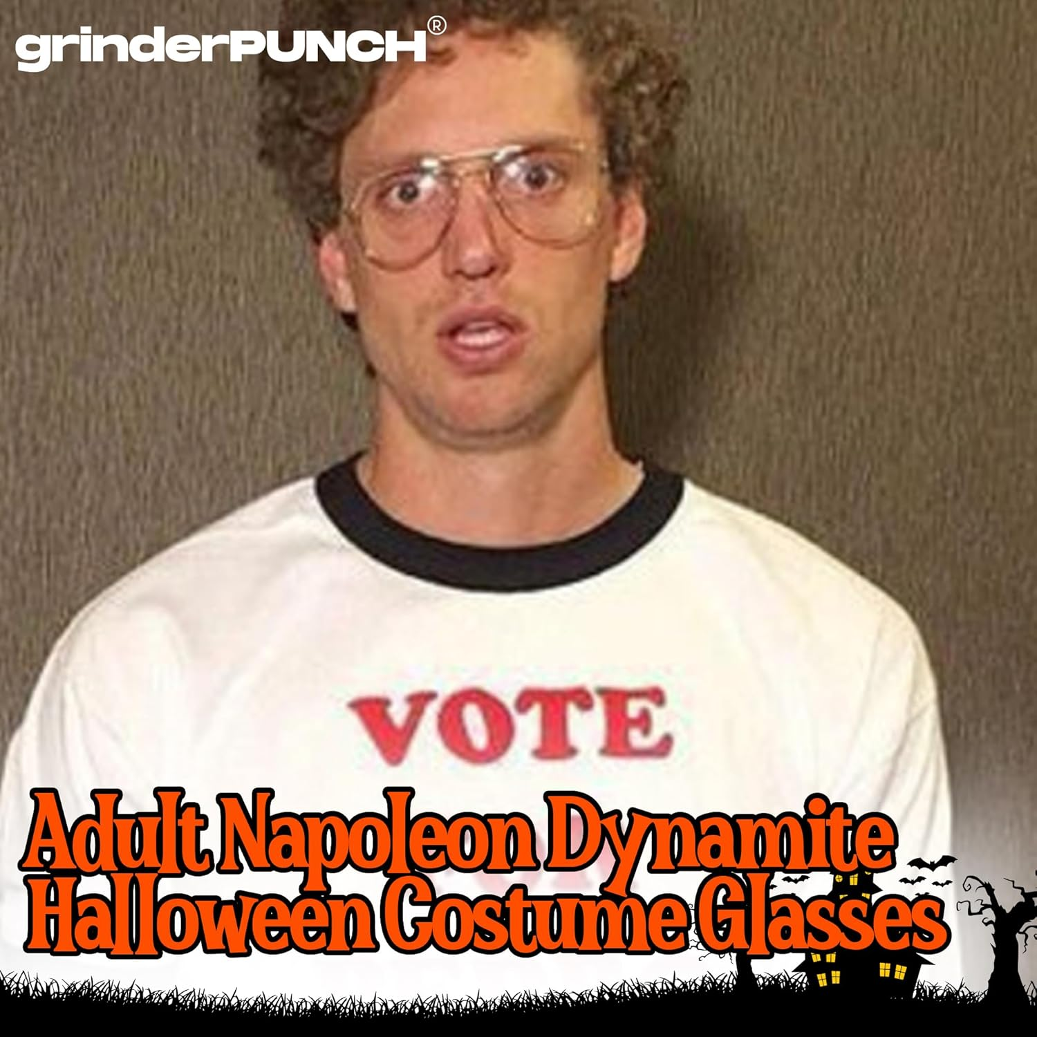 Grinderpunch New Non- Premium Aviator Clear Lens Glasses Gold image number 3