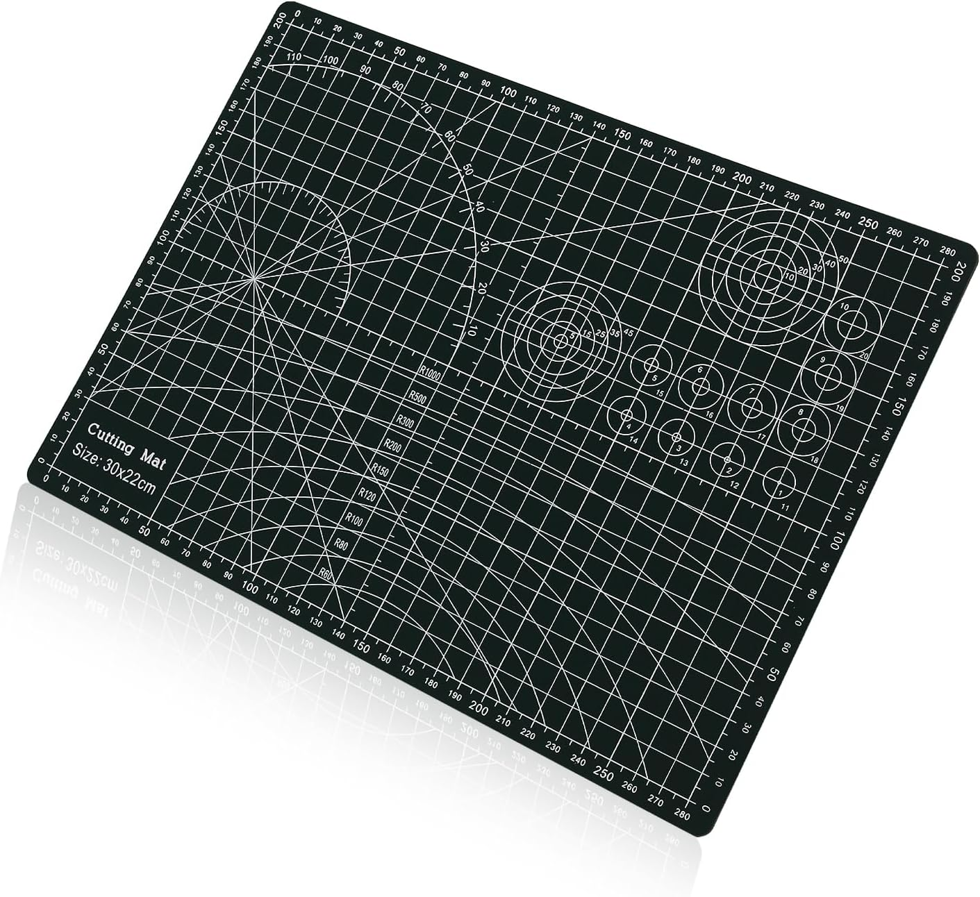 WALWAL Double-Sided Self Healing Cutting Mat, 11 Inches X 8 Inches Base for Quilting, Sewing Ideal for Sewing Crafts Hobby(A4,Green) image number 4