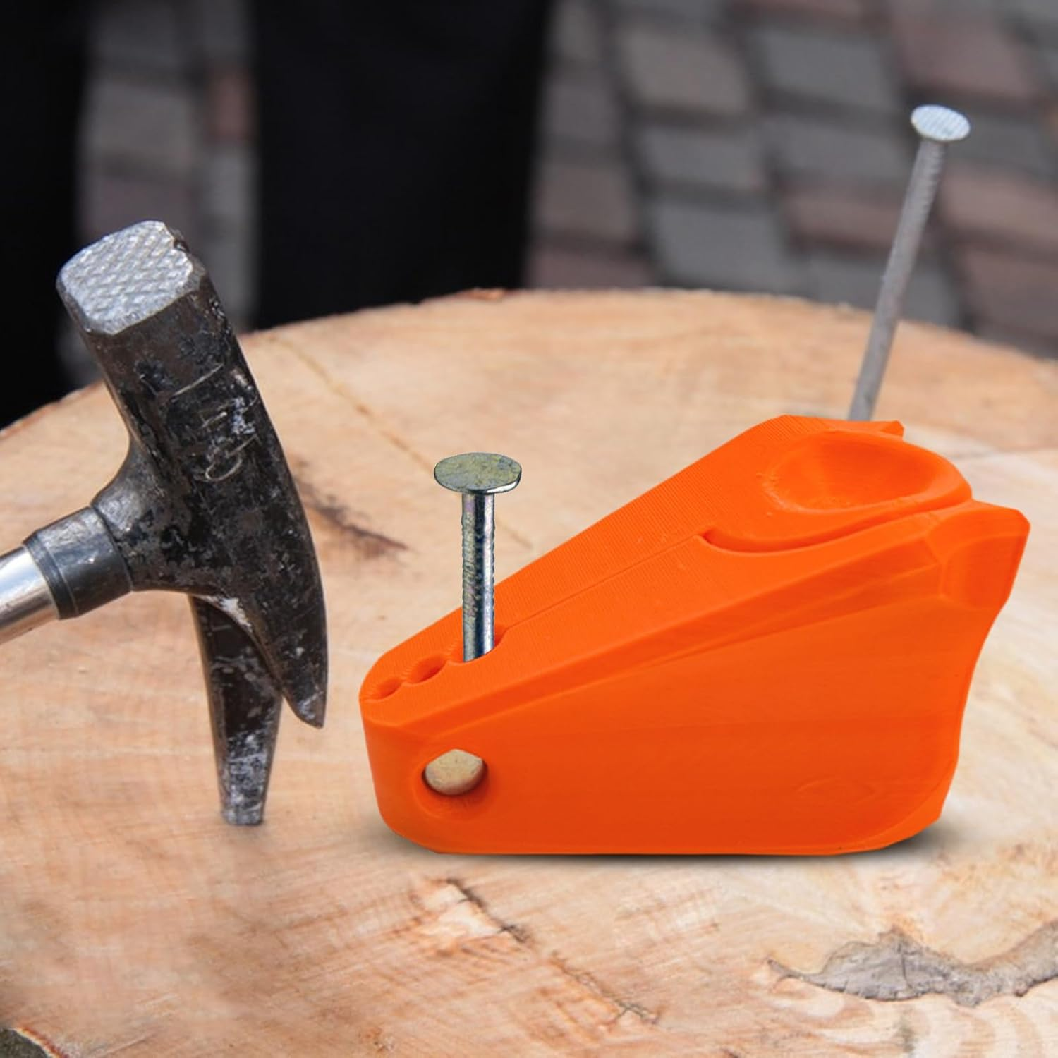 Gkgwuxf Nail Installation Clip - Nail Wall Fastening Tool,Ergonomic Guide Protector Fastening Fixing for Woodworking Hammering Installation Carpentry Construction image number 4