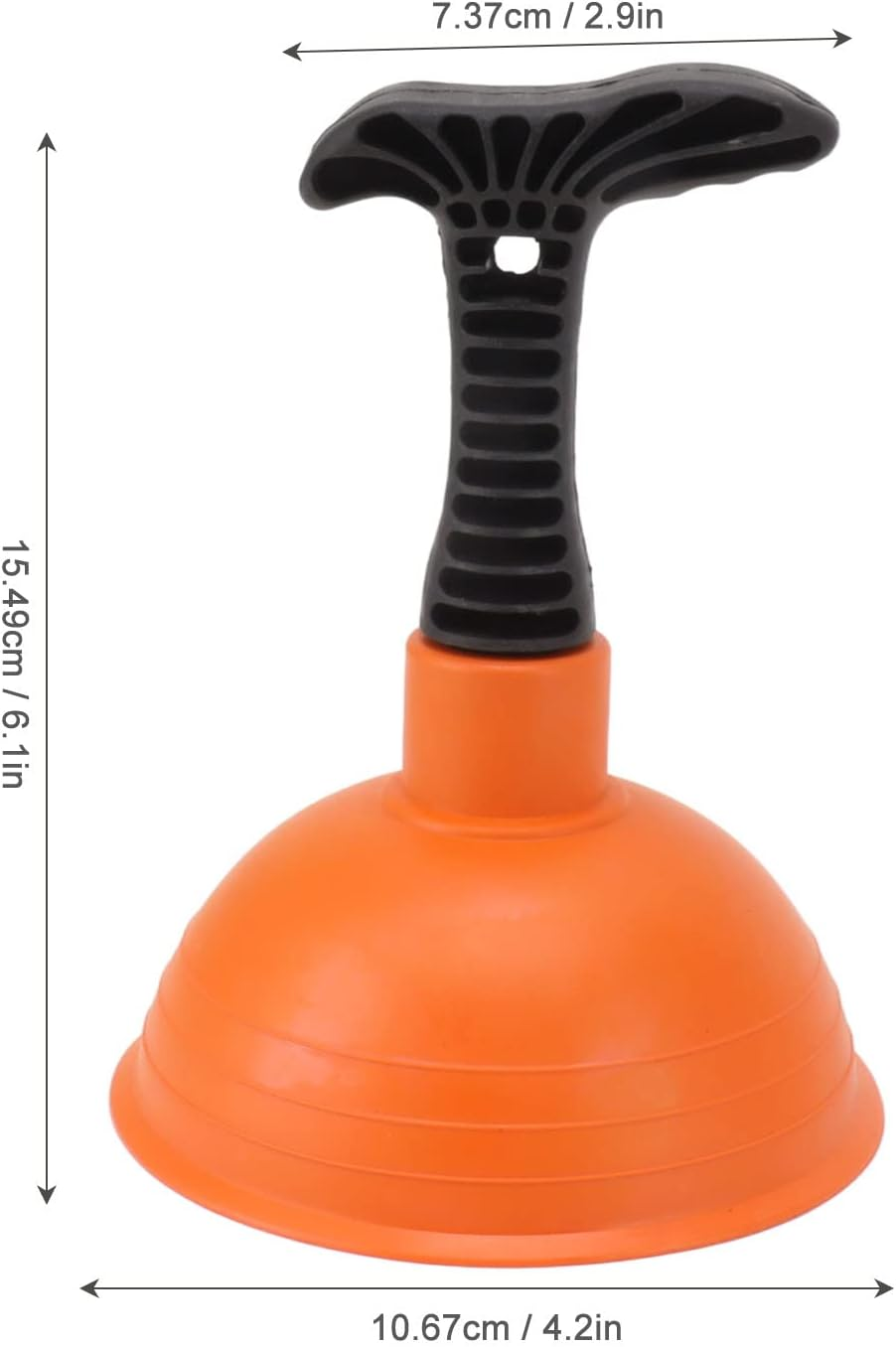 Sink Plunger, Powerful Drain Plunger with Short Handle, Hand Held Small Mini Plunger for Kitchen Sink, Shower, Bathroom Drains and Bath, Toilet, Non Slip Handle, Easy to Use (Type C)