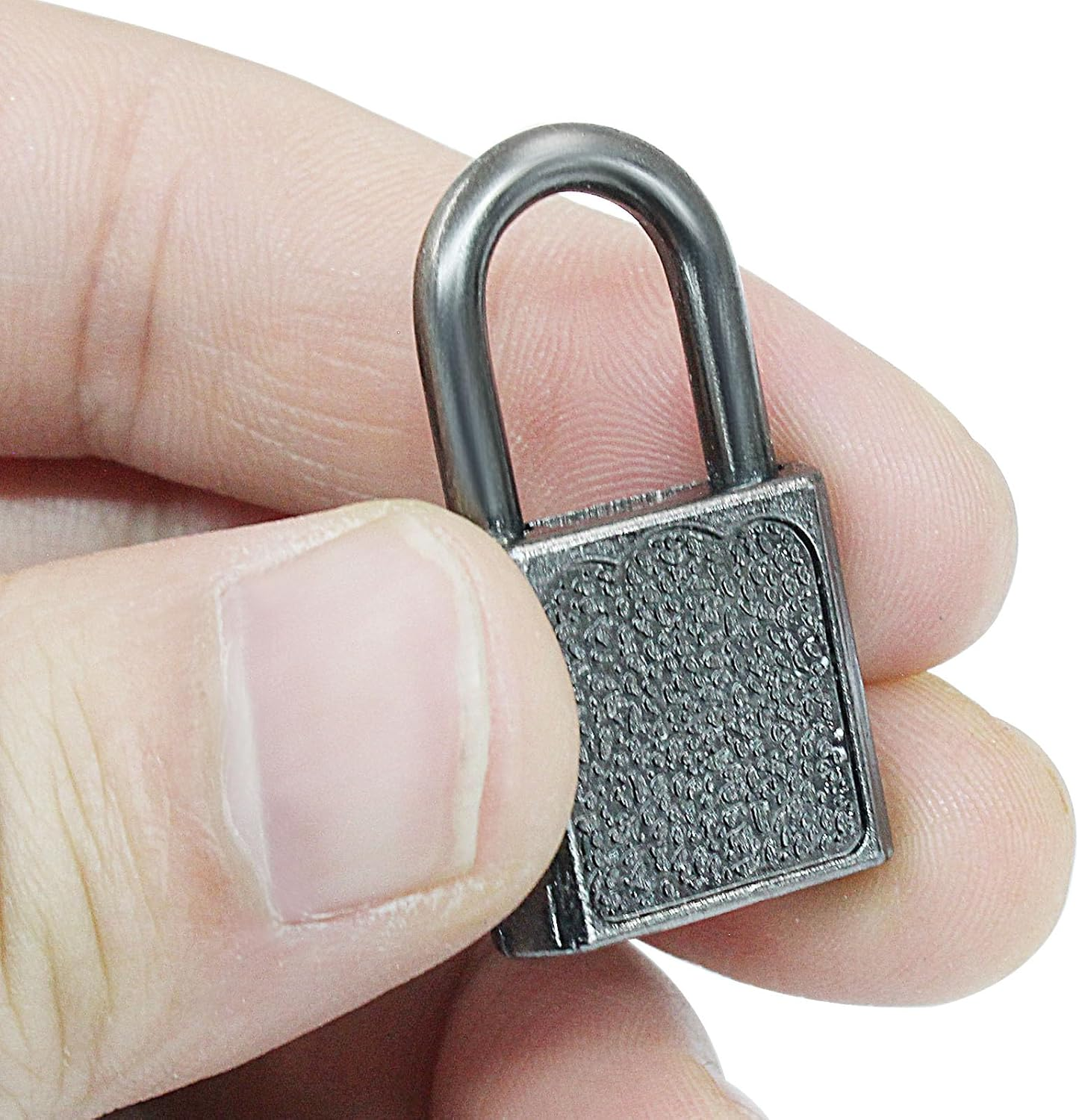 Litoexpe 10 Pcs Mini Cute Diary Padlock Tiny Small Luggage Locks with Keys, Small Metal Padlock Solid Luggage for Jewelry Boxes Decor (Black)