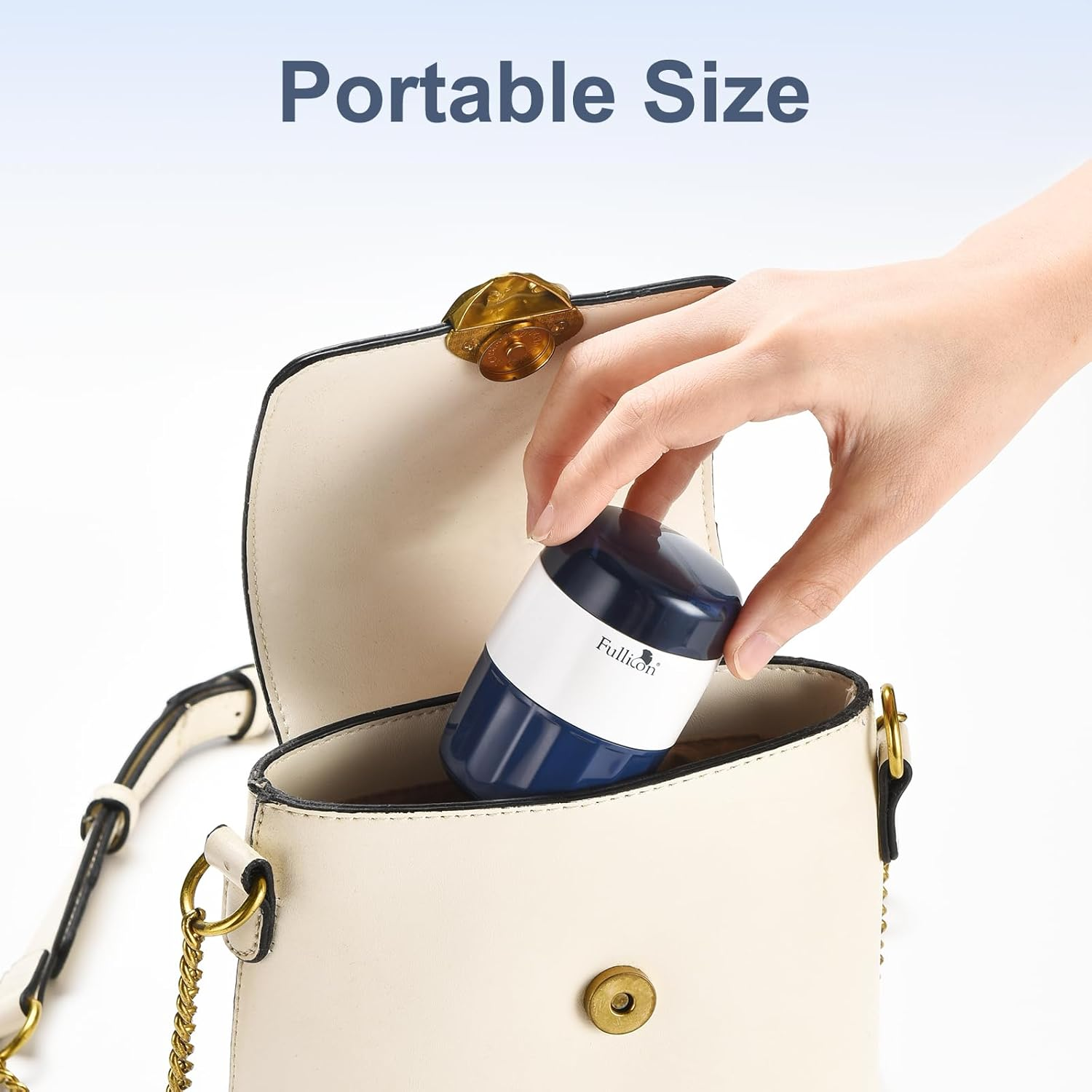 Fullicon 3 in 1 Pill Crusher Fine Powder with Stainless Steel Grinding Head, Pill Grinder for Elderly & Pet, Pill Cutter Splitter with Storage, Pill Cutter Splitter for Small and Tiny Pills with Free Brush (Indigo)