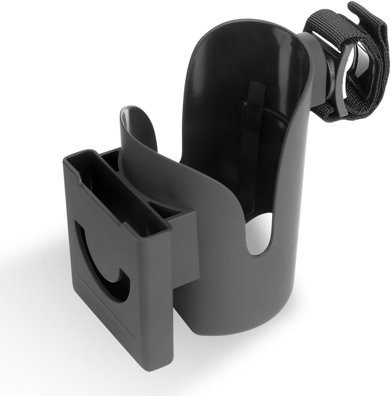 Minnieme Versatile Stroller Cup Holder with Phone Storage - Adjustable & Secure Baby Bottle and Drink Holder for All Stroller Types - for Stability on the Go image number 4