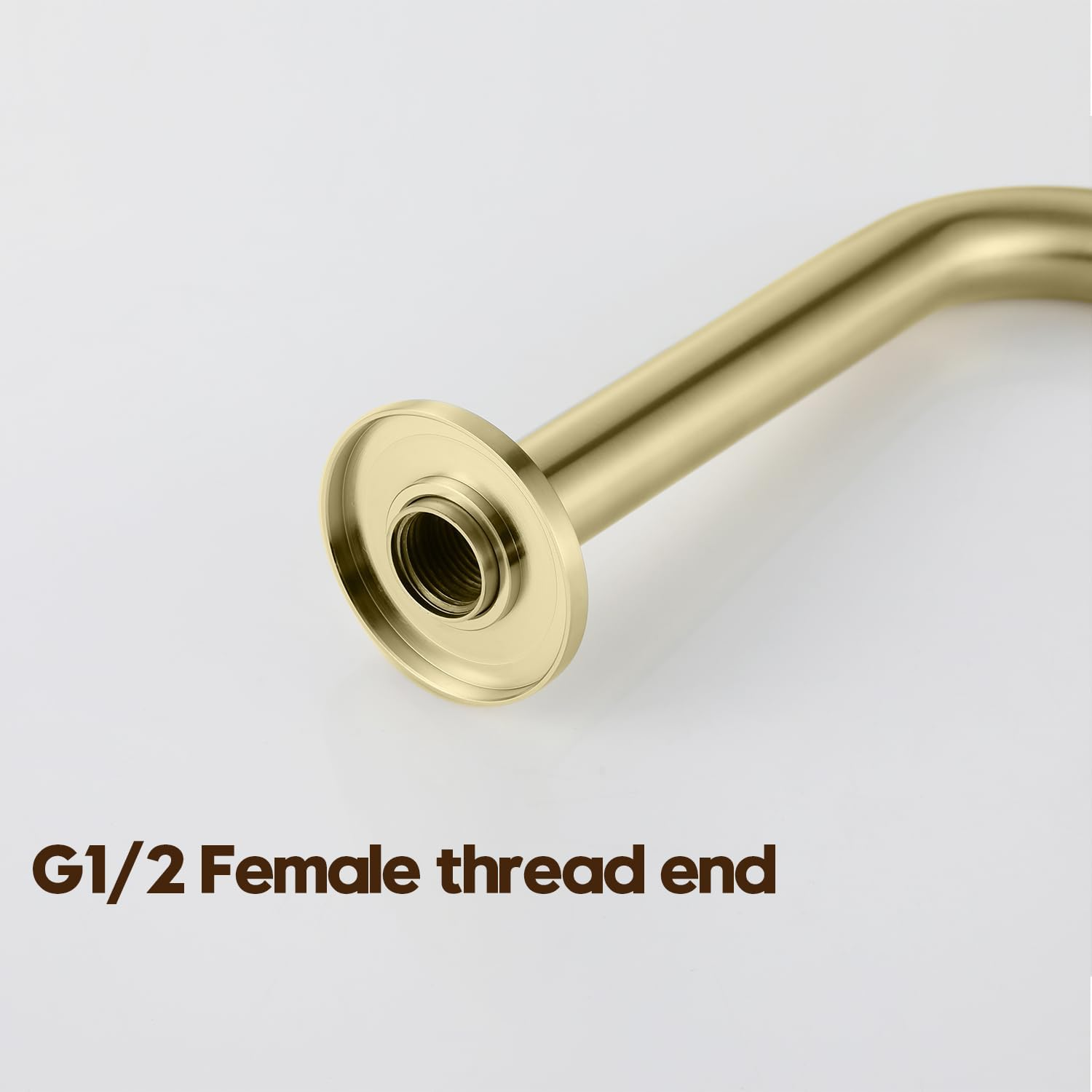 Decaura Bathroom Wall Sink Tap Set Basin Bath Spout Vanity Spa Bathtub Water Outlet with 1/4 Turn Twin Hand Lever Faucet Brass(Brushed Gold) image number 5