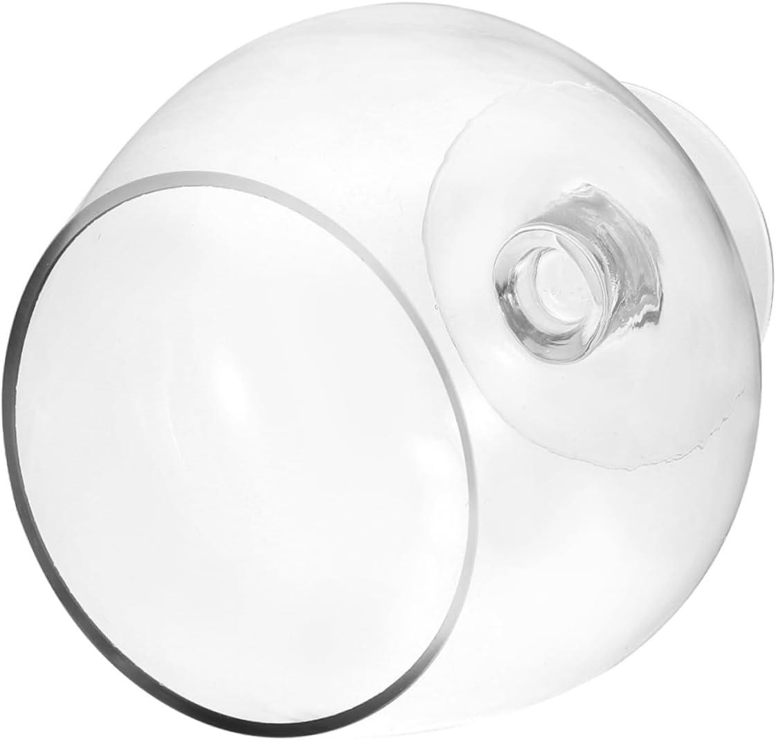 ABOOFAN Transparent Betta Tank Glass Fish Bowl Vase for Goldfish Small Aquatic Pets Eye Catching Tabletop Decoration for Home Office Versatile Capacity