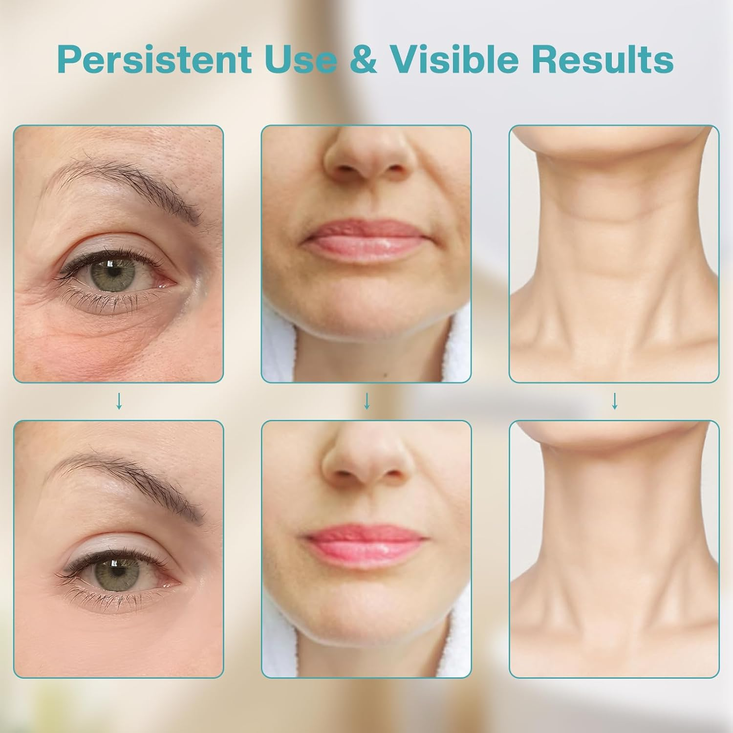 Airelax Face Massager Red Light Therapy Face Sculpting Tool, Facial Massager for Skin Care Face Lifting Device for Face and Neck, At-Home Face Massage Tool with 3 Modes & 3 Lights image number 5