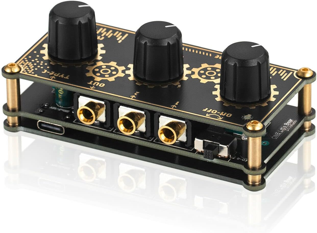 Mini Stereo 2 Channel Line Mixer Headphone Monitoring Club Live Studio Recording image number 2