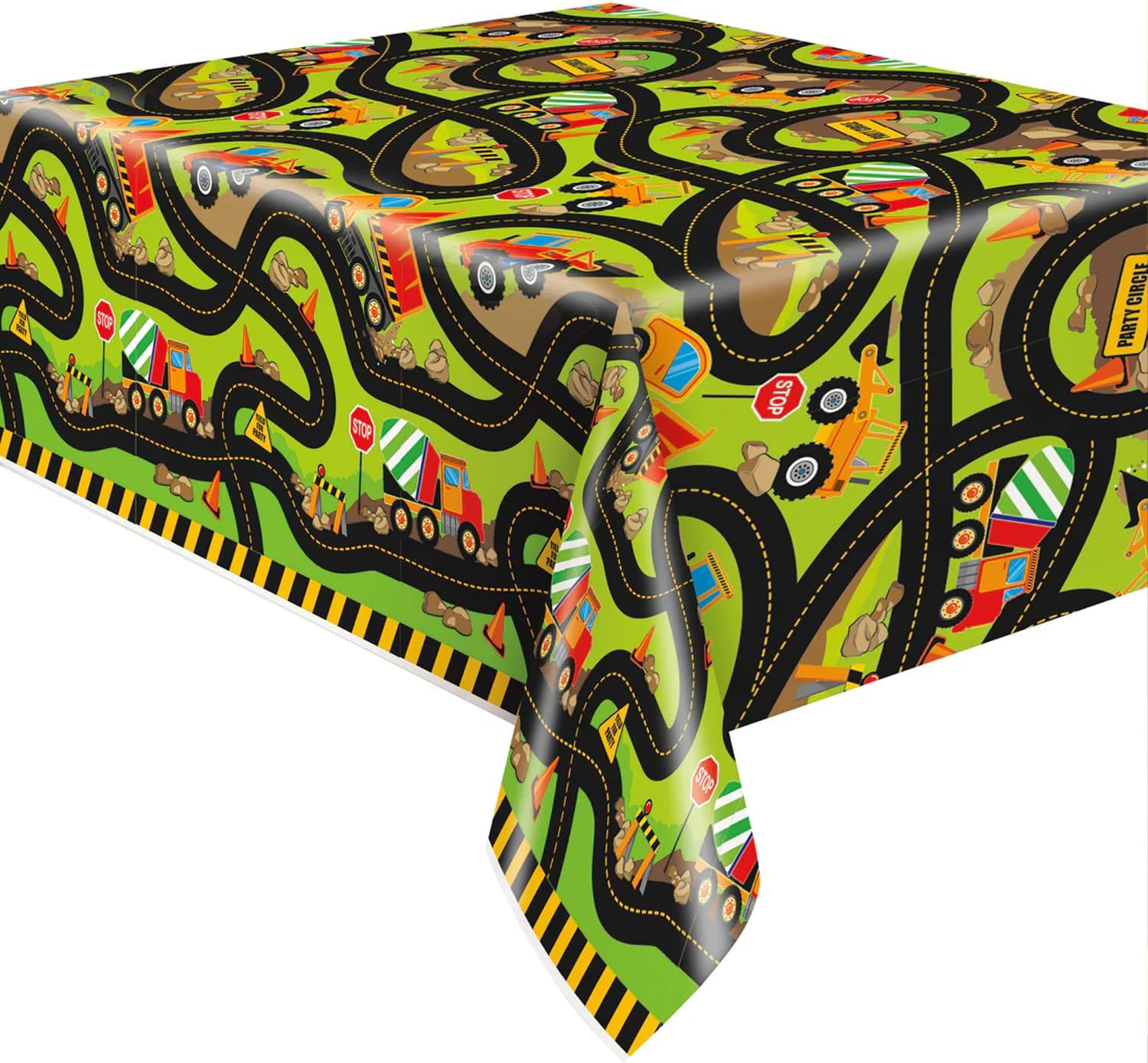 Unique Construction Party Zone Foil Balloon, Multi, 45Cm (18") image number 1