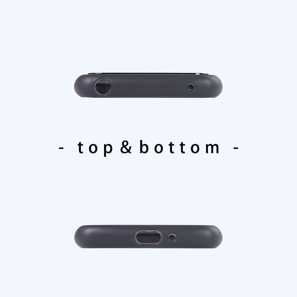 Rayout Xperia 10 VII Case, Shockproof, Made for Xperia Certified, Clear, Camera Lens Protection, Hybrid Case, Strap Hole, Puffull Black (Compatible with SO-52F SOG16 A502SO XQ-FE44)