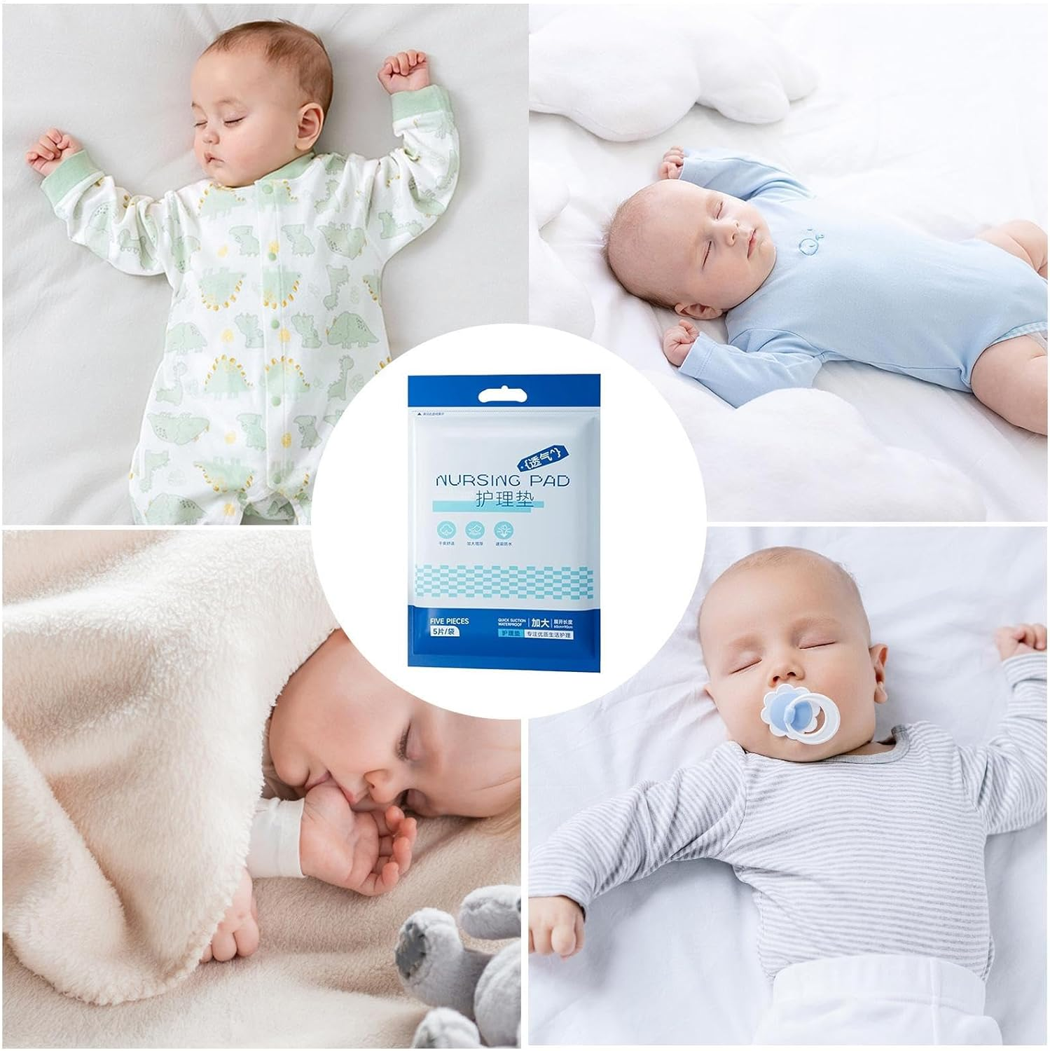 Lyanny Baby Changing Pads,Diaper Changing Liners Leakproof Quick Drying | Diaper Underpads, Waterproof Absorbent Table Protector Mat for Play Mat, Nursing Pad image number 5