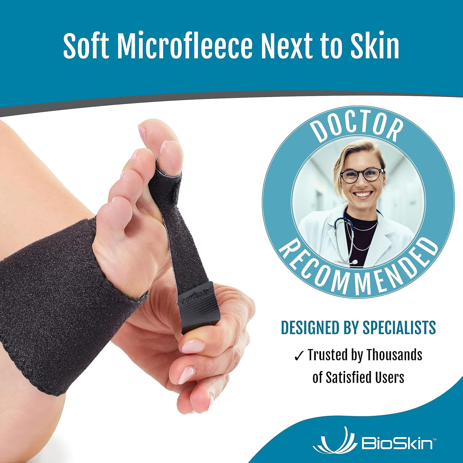 Hammer Toe Straightener for Metatarsalgia, Claw Toe or Mallet Toe - Osteotomy Strap and Foot Compression Wrap - By image number 5