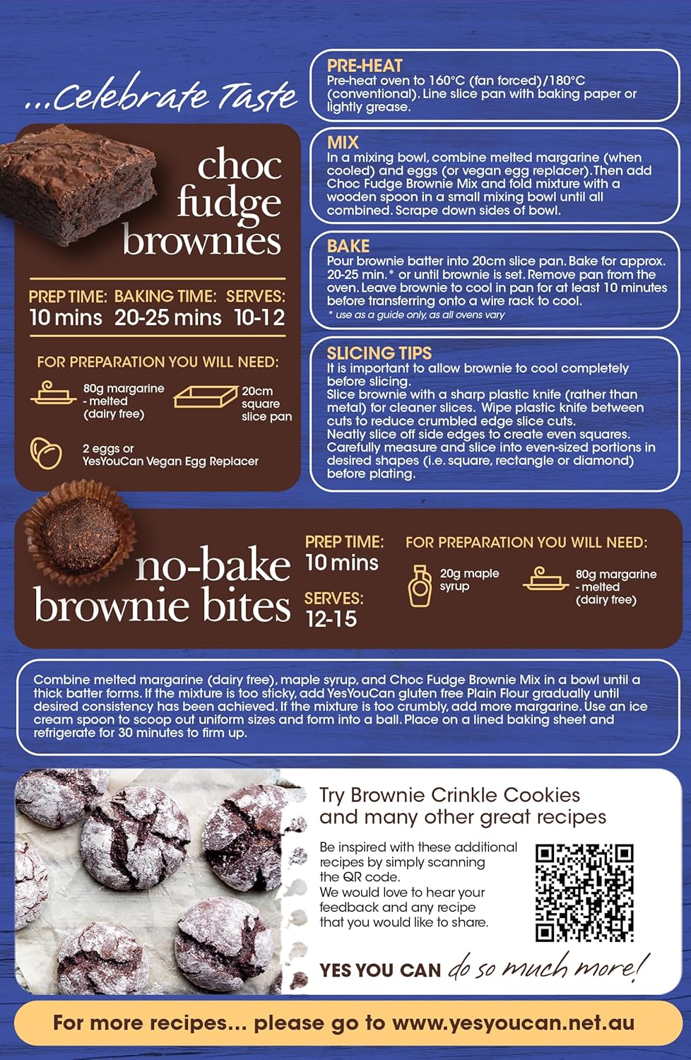 Yesyoucan Choc Fudge Brownie Mix 400G image number 4