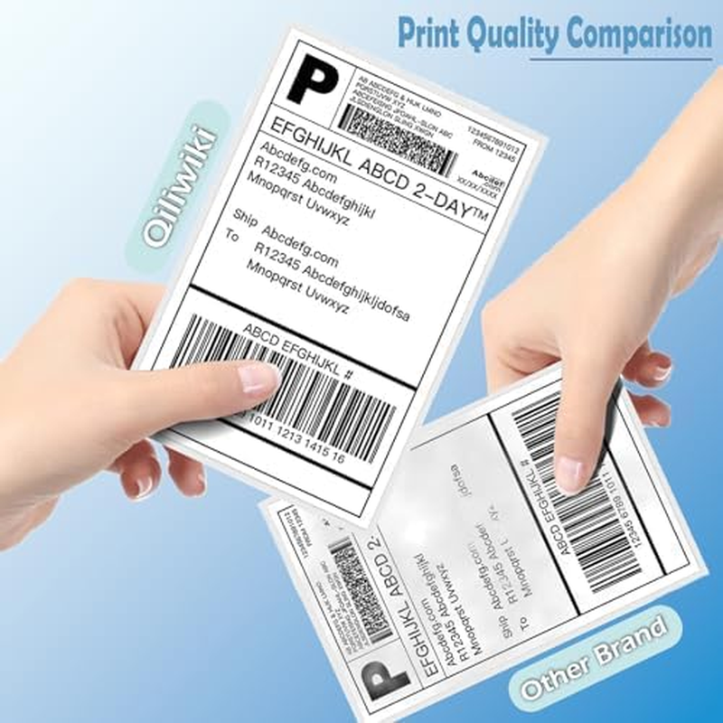 Thermal Labels, Pack of 500 4X6 Thermal Labels Fanfold, Suitable for Most Thermal Printers,1 Stack image number 4
