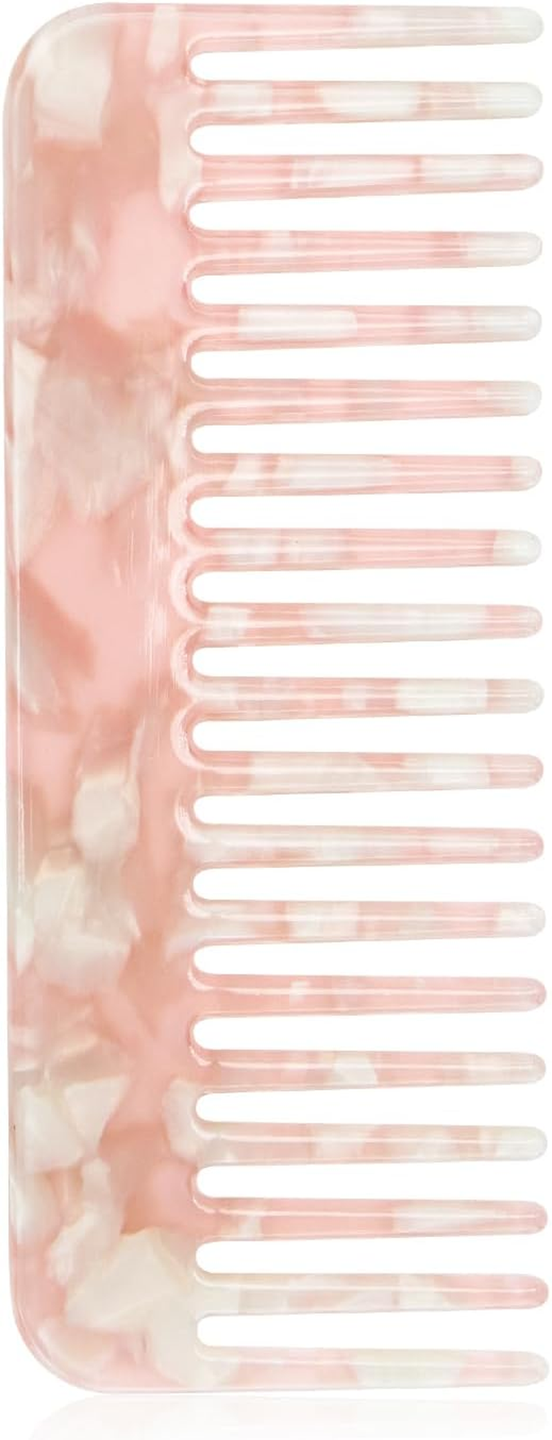 ALLY-MAGIC Wide Tooth Comb Large Hair Detangling Comb No Handle Detangler Combs for Curly Wet Dry Thick Curly Wavy Hair Y4-FXFS (White)