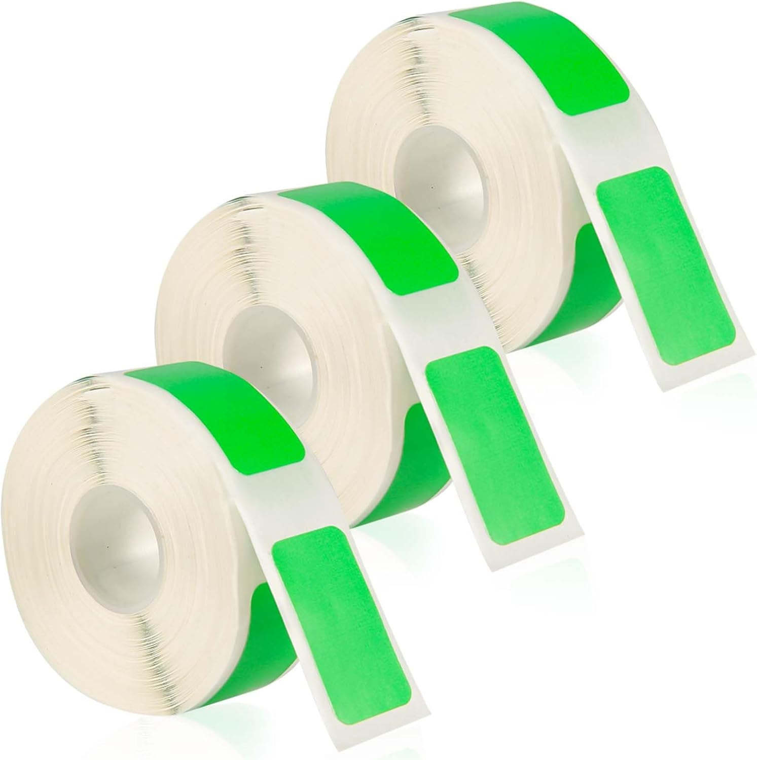 3 Rolls Label Maker Tape for Phomemo D30, Label Printer Paper Stickers Waterproof Thermal Self-Adhesive Label Thermal Paper for Label Maker Machine for Home Office School (Red, 12Mm X 22Mm)