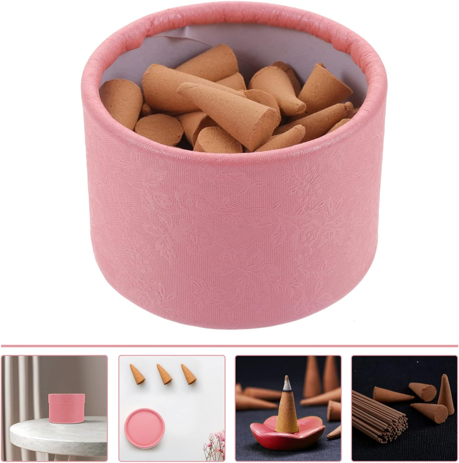 DOITOOL 3 Boxes Pagoda Incense Aroma Incense Cones Fragrance Backflow Incense Fragrance Incense Cones Home Scented Cones for Burning Plant Essence Fall image number 2