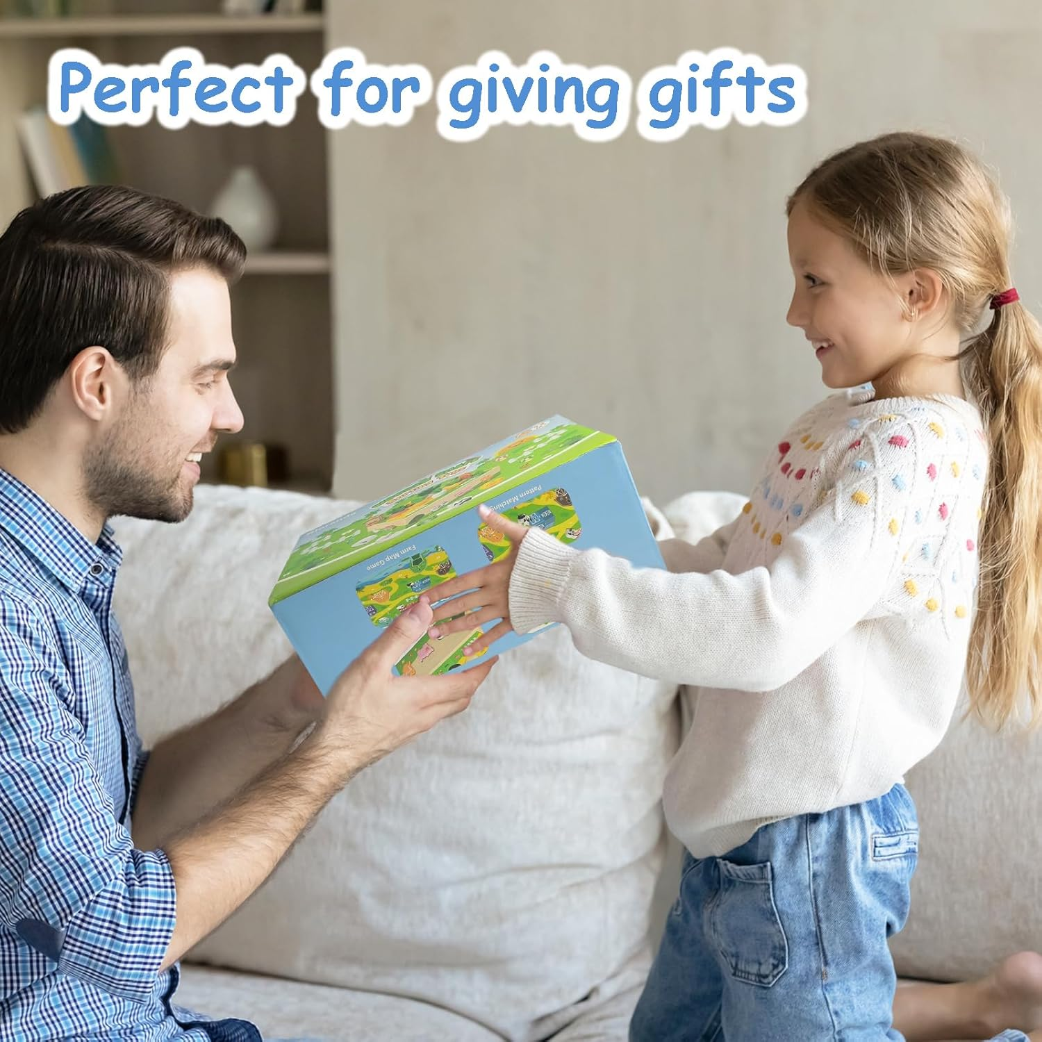 Toddler Montessori Toys Age 1-3, Wooden Educational Farm Play Set, Catching & Shape Sorting Car, Birthday 1 2 Year Old Boys Girls image number 4