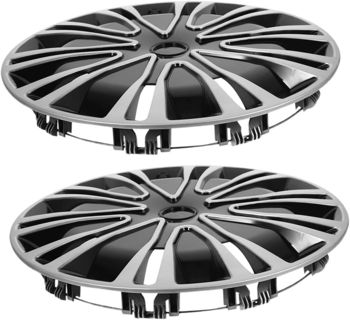 FUNOMOCYA 2Pcs Car Decorative Hubcap Rim Covers Wheel Hubcap Protector for Automotive