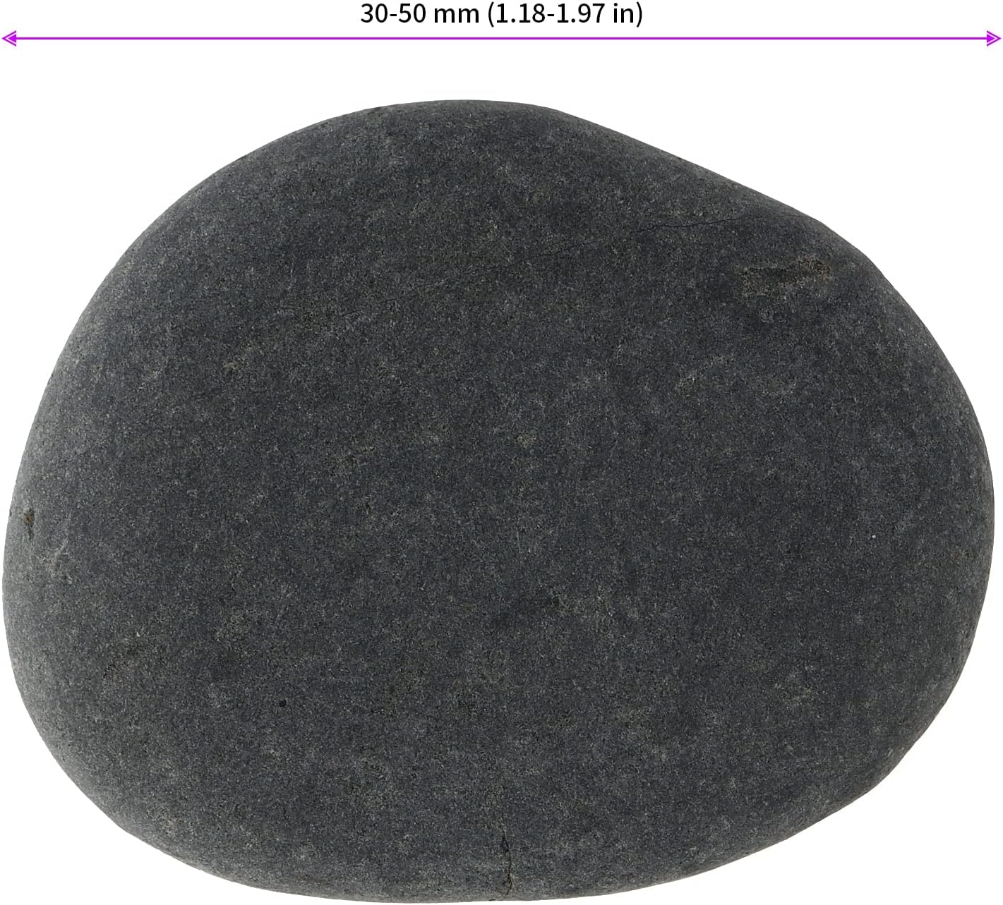 JEUIHAU 50 PCS 1.2-2 Inches Painting Rocks, Natural River Stones for Family Time, Crafting, Arts, Kindness, DIY, Party Decoration - Smooth Flat Gray Craft Stones image number 1