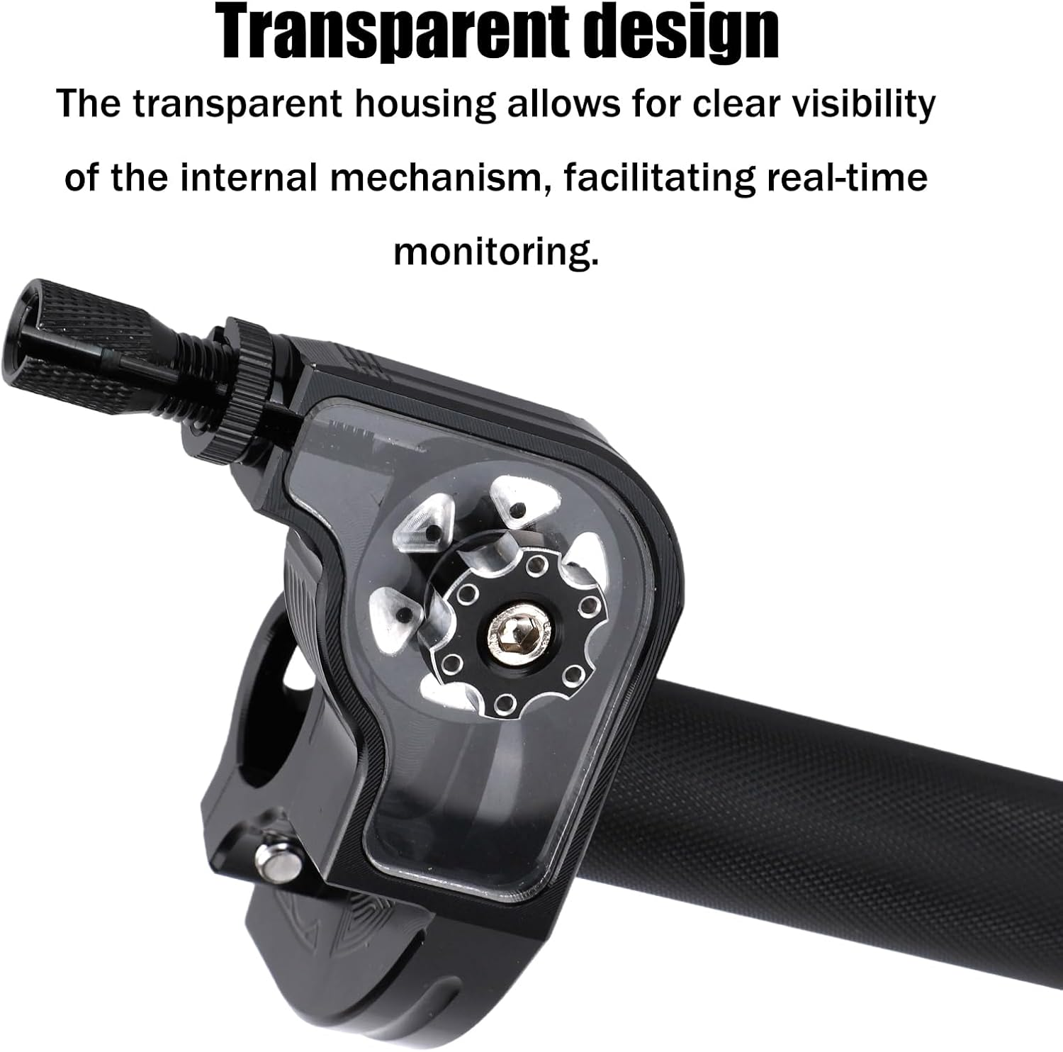 6Pcs Motorcycle Throttle Grip Assembly Kit, 7/8" 22Mm CNC Aluminum Quick Twist Throttle with Cable for Dirt Pit Bike ATV CRF KLX SSR TTR 50Cc 110Cc 125Cc 250Cc Motocross (Black) image number 6