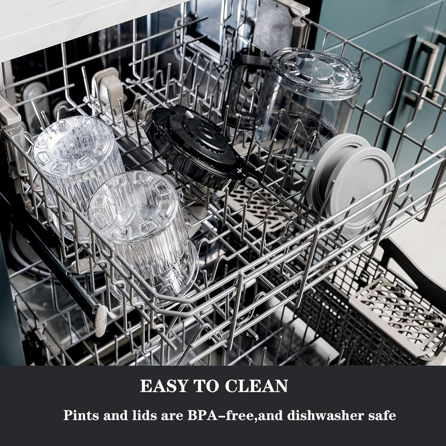 Ninja Creami Deluxe 11-In-1 XL Family Size Pints and Lids - 4 Pack, 24 Oz - Compatible with NC501, NC500 Series - Dishwasher Safe,Leak Proof image number 4