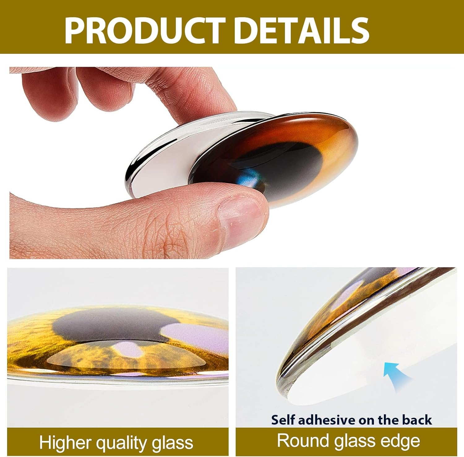 TZAONEN Animal Glass Eye,100Pcs Assorted Dragon Eyes Glass Cabochon for Clay Doll Making Sculptures Props Craft DIY Findings Jewelry Making image number 3