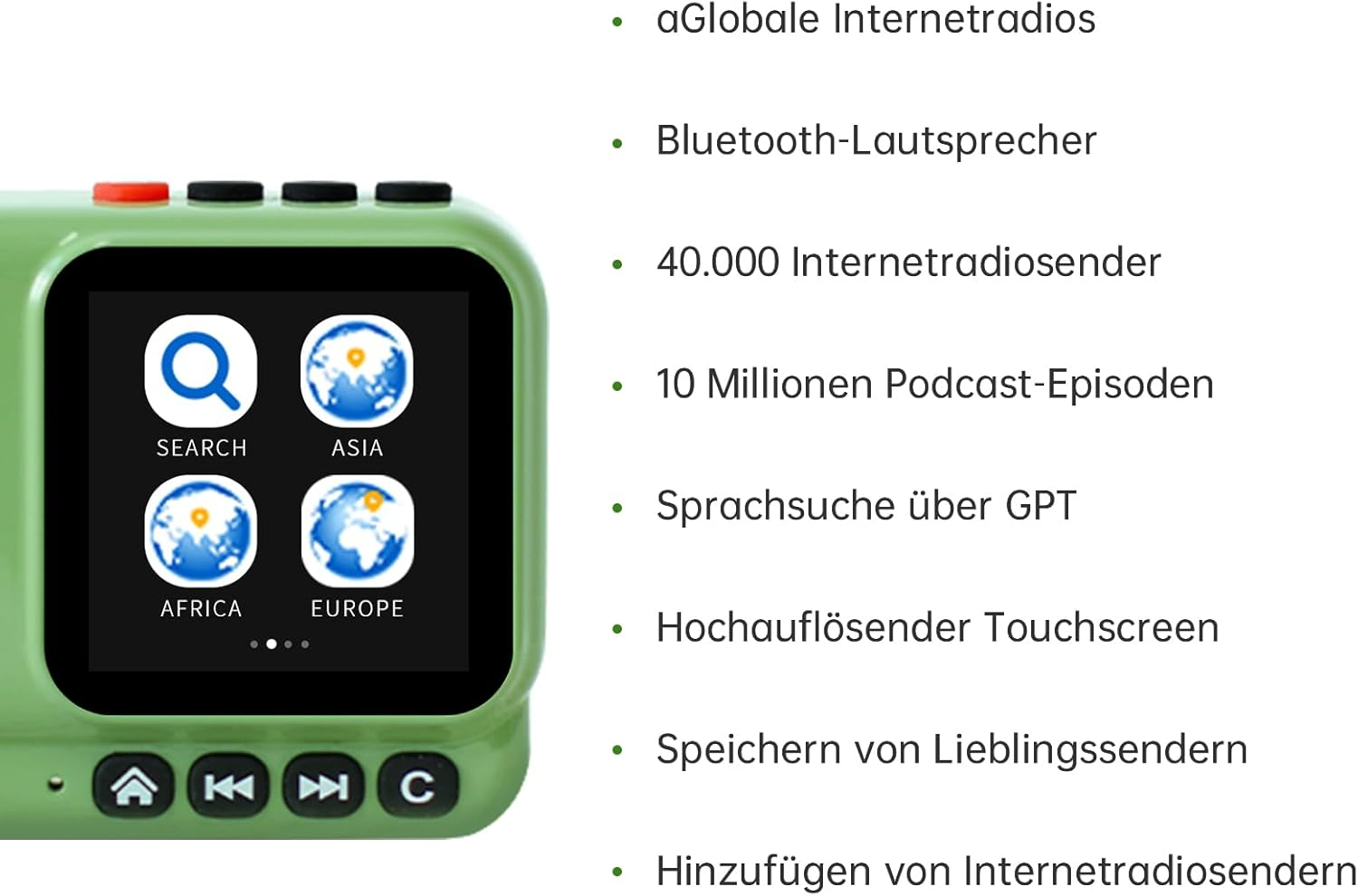 CHOYONG Voyager Bluetooth Speaker Wireless Internet Radio Global Version with Wifi/4G,World Radio Station,Bt5.3, Electronics for Home/Travel/Outdoor Mini Portable Speaker image number 5