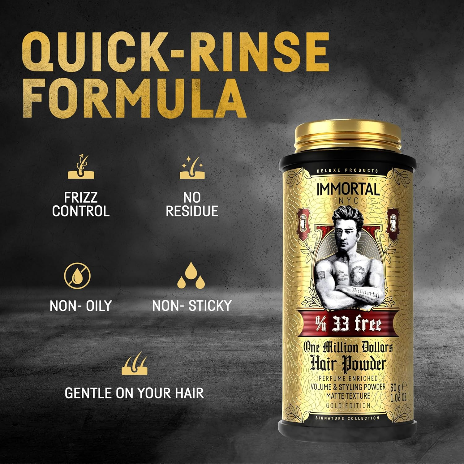 Immortal NYC Hair Styling Powder One Million Dollars 20Gr image number 6