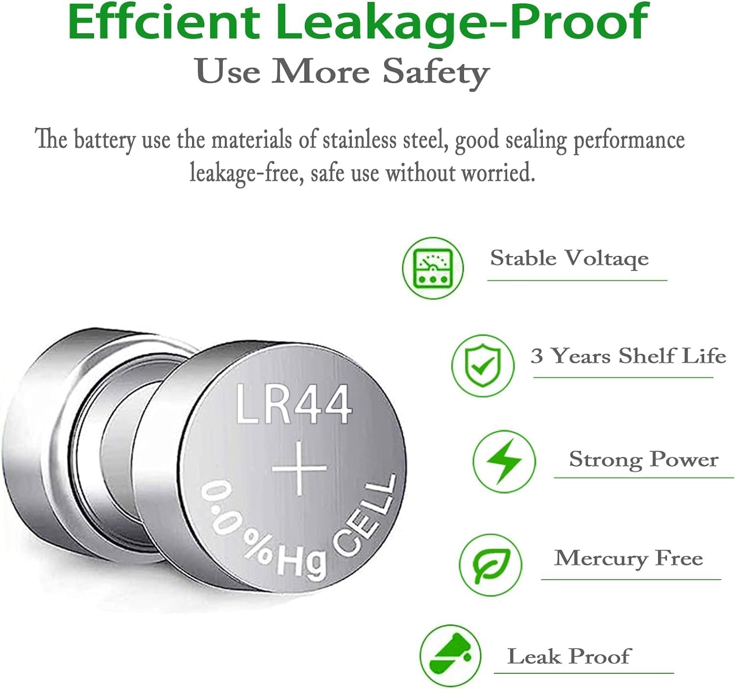 20PC LR44 High Capacity AG13 357 303 SR44 Battery Premium Alkaline Battery 1.5V Button Coin Cell Batteries image number 6