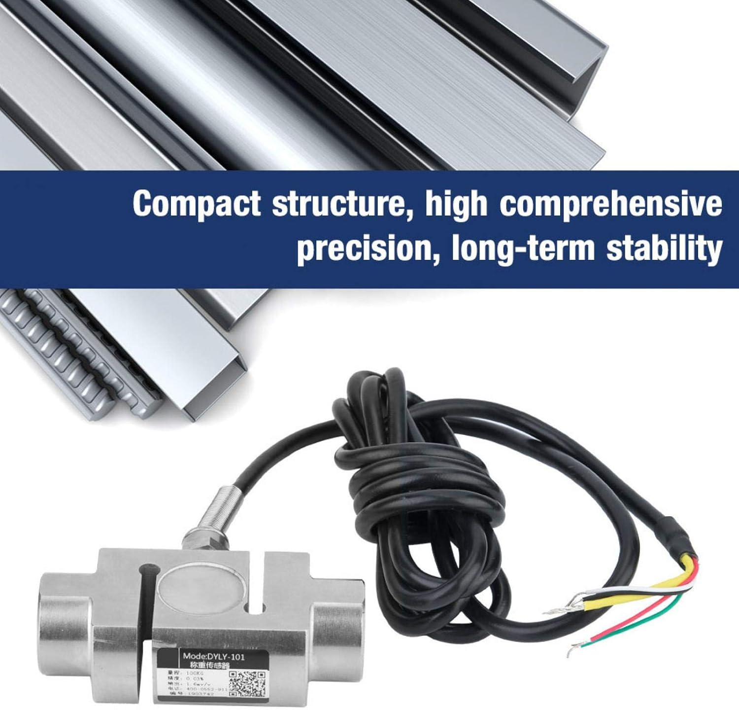 S-Type Tension Sensor, Load Cell Weight Sensor Load Cell 0~100Kg Load Cell, Long-Term Stability Simple Installation for Material Testing Machines Hopper Scales image number 4