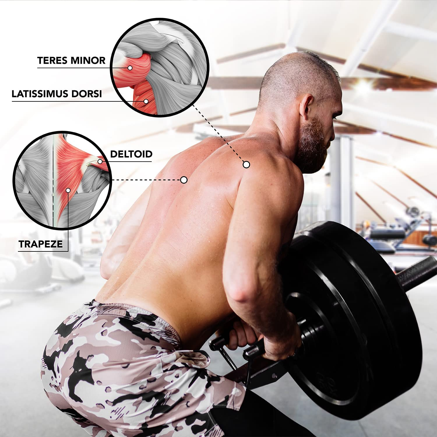 Yes4All T Bar Row Insert, Landmine Attachment for 1&2 Inch Olympic Barbell Bars, Landmine Handles, Workout Home Gym Equipment - A. Combo T-Bar Row Insert + Double D Handle image number 2