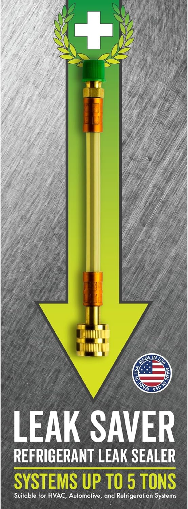Leak Saver Direct Inject AC Leak Sealer Small System | AC Stop Leak for Most HVAC Systems up to 1 Ton | Works with All Systems & AC Refrigerants | Made in the USA image number 4