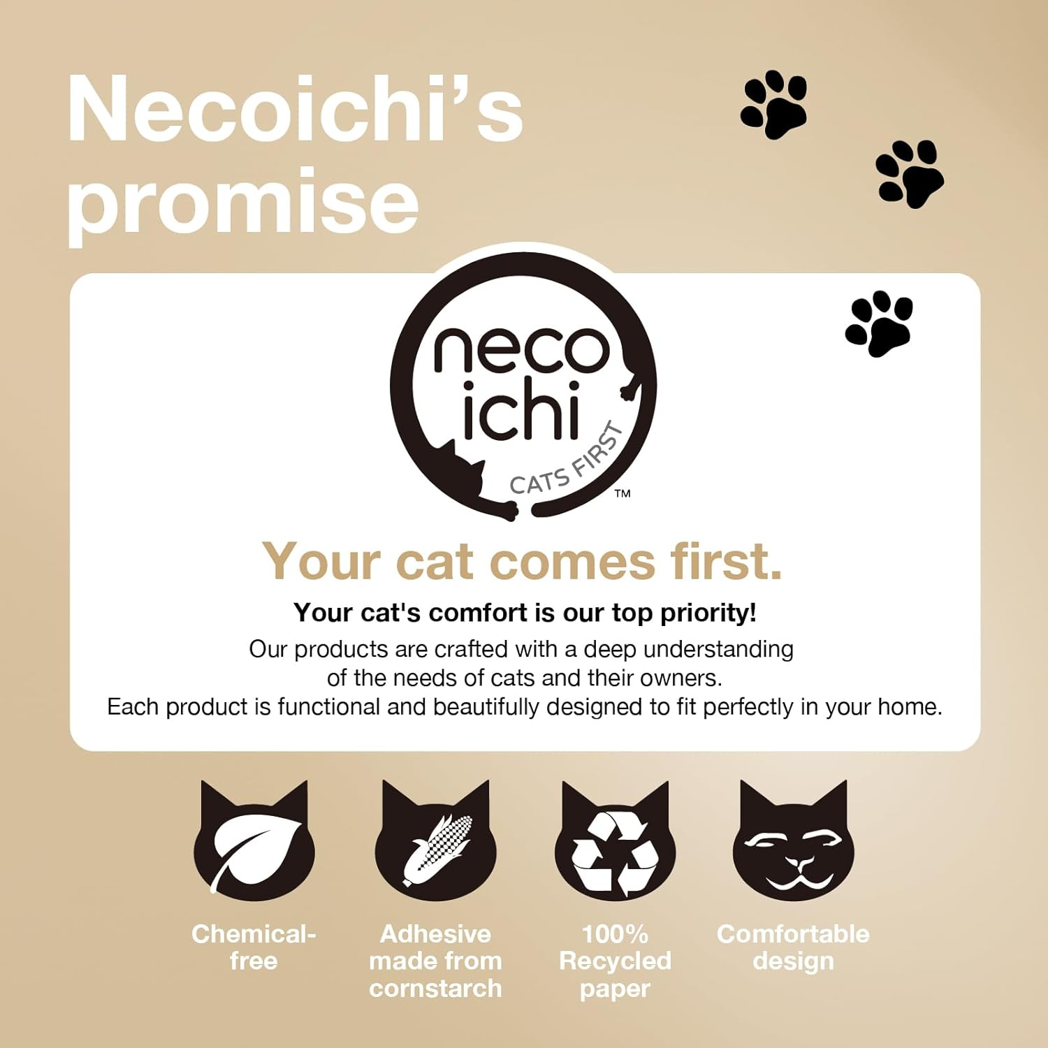 Necoichi Cozy Cat Scratcher Bowl (Cat) image number 5