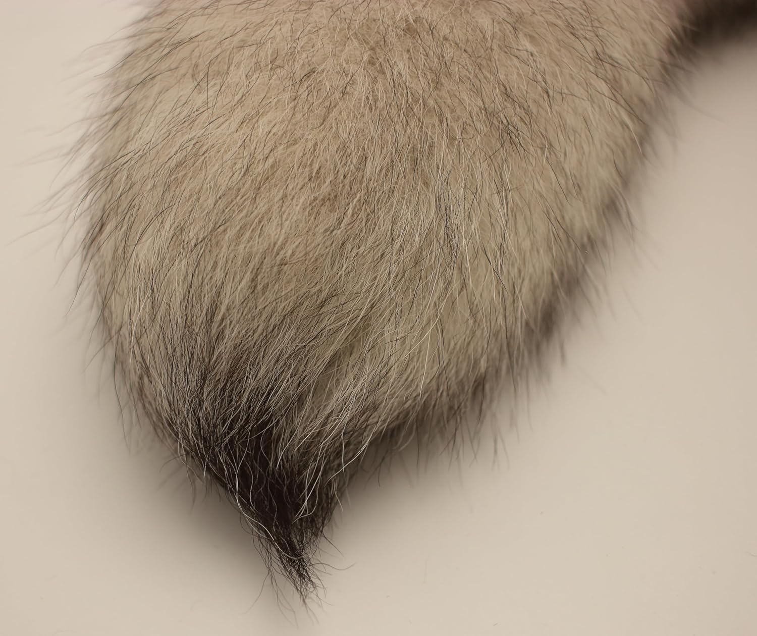Huge Fluffy White Gray Fox Tail Fur Cosplay Toy Hook Handbag Accessery