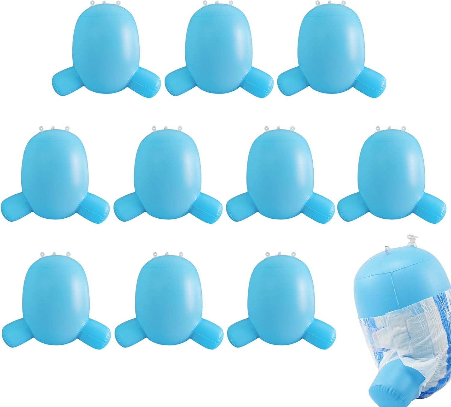 Inflatable Display Model - 10Pcs Torso Stand for Realistic Presentation, Lightweight Design with Easy Inflation, Reusable Diaper Display Mannequin for Store Showcase, and Photography Use image number 4