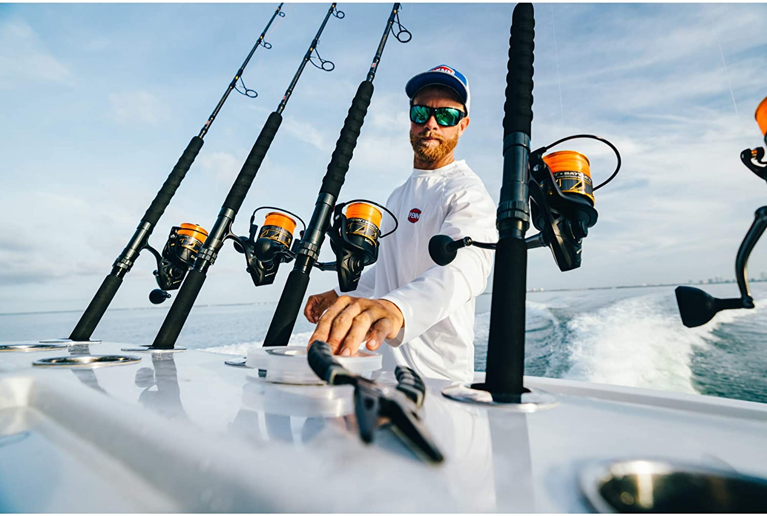 PENN Fishing Battle II & III Spinning Fishing Reel (All Models & Sizes), Black and Red, 4000 (BTLIII4000HS)