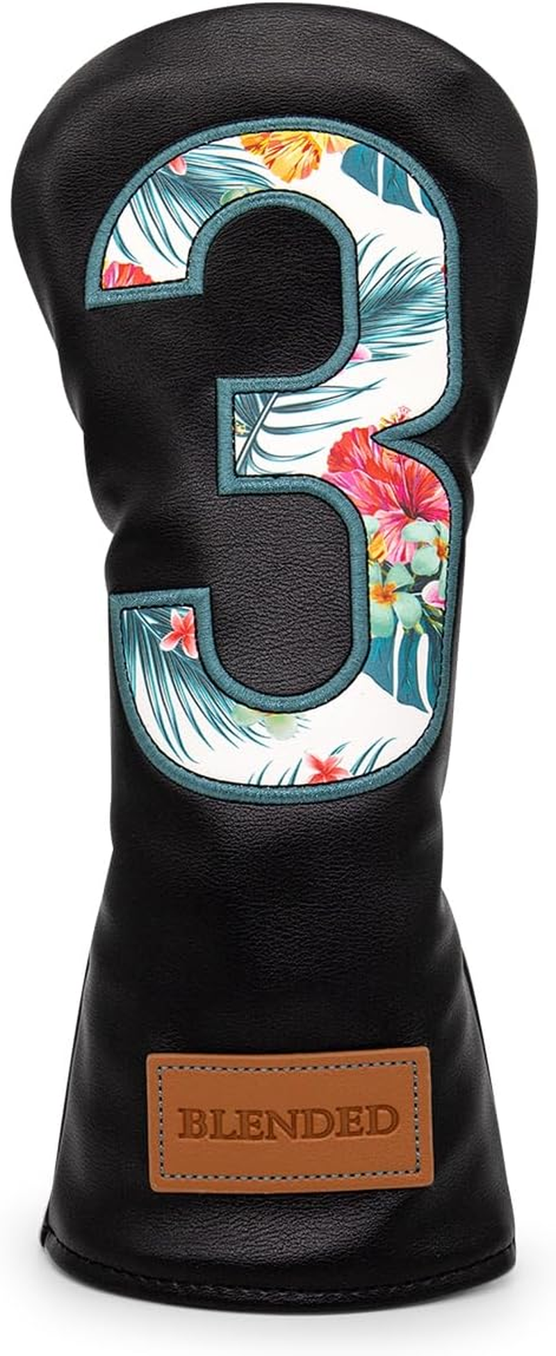 BAIRBRE Golf Club Covers Driver Covers Fairway Wood Head Cover Hybrid Headcover 3 Wood Headcovers Leather 3 Wood Headcovers Golf Head Covers for Scotty Cameron Taylormade Titleist Odyssey,Black image number 2