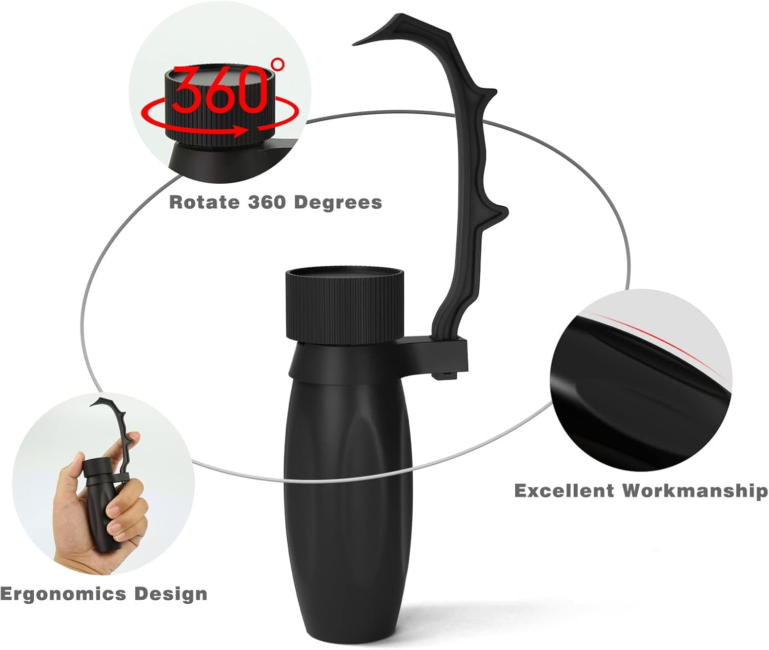Evemodel Model Hand Painting Handle Coloring Holder Soldiers Handicraft (Black) image number 5