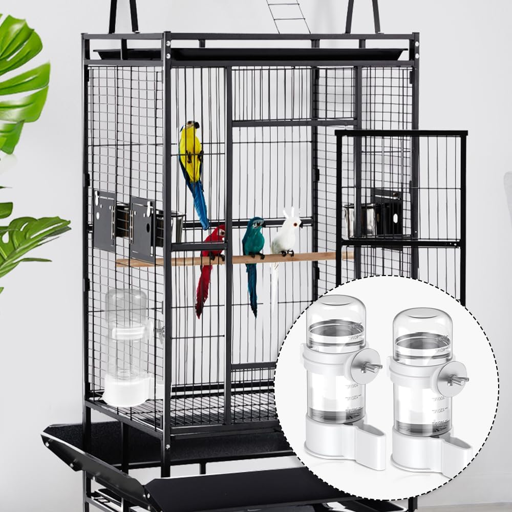 Birds Water Dispenser, Automatic Drinking Bottles, Water Drinker for Ornamental Bird, Parrot, Pigeon image number 6