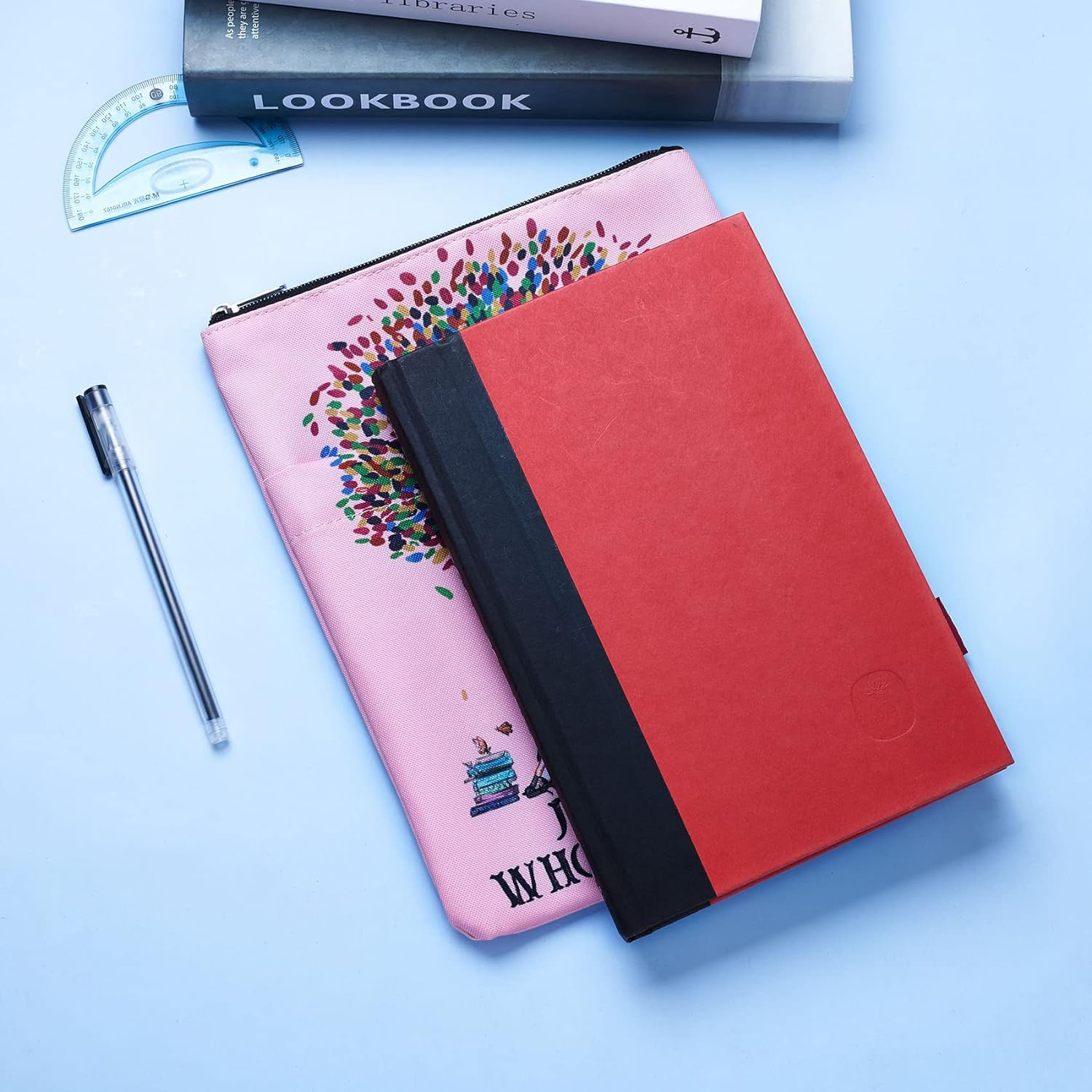 Just a Girl Who Loves Books, Book Sleeve with Zipper,Book Nerd Gifts, 11X8.5 Inch, Washable Fabric image number 4