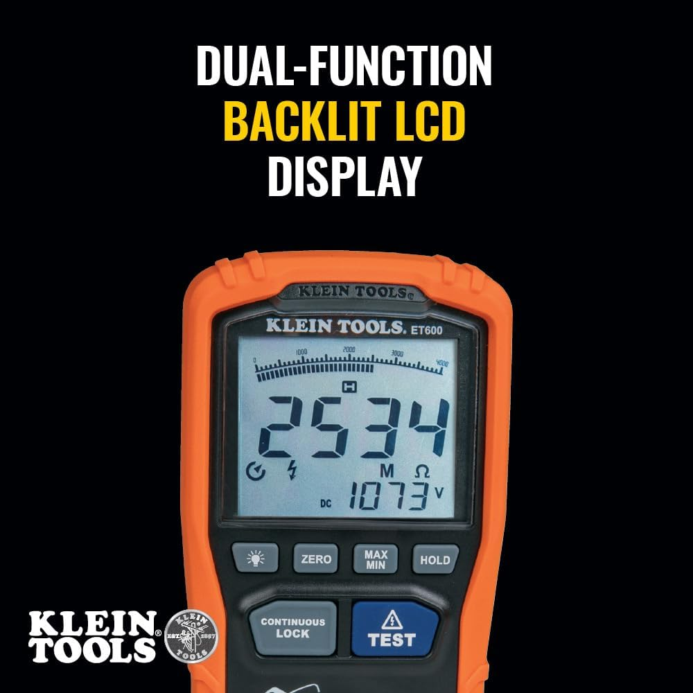 Klein Tools Insulation Resistance Tester image number 3